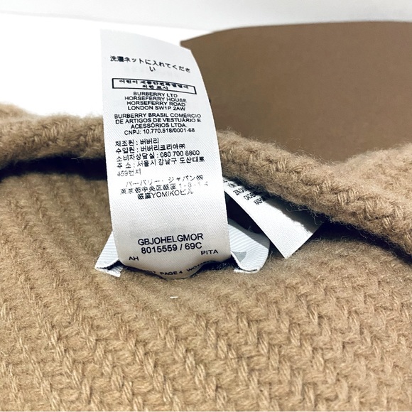 BURBERRY CHECK WOOL & CASHMERE FRINGE CAPE. - Picture 12 of 12